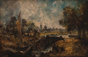 Dedham zsilip alkotó: John Constable