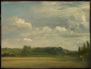 East Bergholt Common, kilátás a parókia felé alkotó: John Constable
