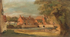 Flatford malom, 1810 és 1811 között. alkotó: John Constable