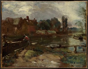 Flatford Mill a zsiliptől nézve alkotó: John Constable