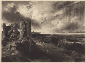 Hadleigh kastély (nagy lemez) alkotó: John Constable