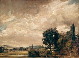 Harnham Ridge Fisher főesperes házától, Salisbury alkotó: John Constable
