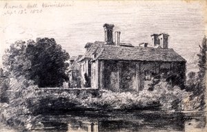 Knowle Hall, 1820 alkotó: John Constable