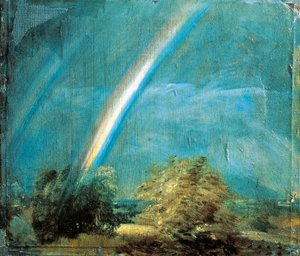 Tájkép dupla szivárvánnyal alkotó: John Constable