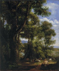 Tájkép kecskepásztorral és kecskékkel alkotó: John Constable