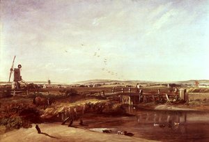 Mistley, a Stour völgye (olaj, vászon) alkotó: John Constable