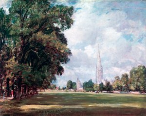 Salisbury katedrálisa Lower Marsh Close-ból, 1820 alkotó: John Constable