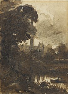 Salisbury katedrális északnyugat felől, 1830-39 körül alkotó: John Constable