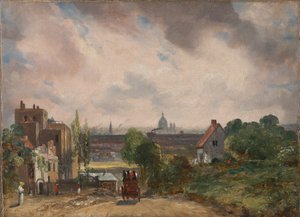 Sir Richard Steele kunyhója, Hampstead alkotó: John Constable