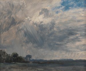 Felhős égbolt tanulmányozása alkotó: John Constable