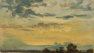 Nyári naplemente, 19. század eleje alkotó: John Constable