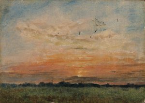 "Naplemente", 1796-1837 alkotó: John Constable