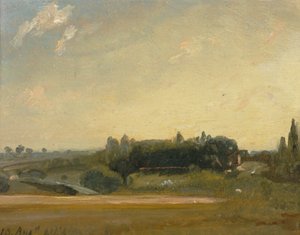View Towards the Rectory, East Bergholt, 1813.  alkotó: John Constable