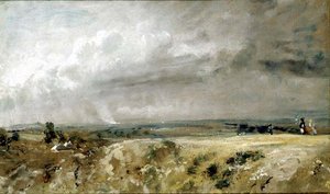Kilátás a Hampstead Heath-re (olaj, vászon) alkotó: John Constable