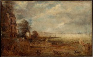 A Waterloo híd a Whitehall lépcsőtől nézve alkotó: John Constable