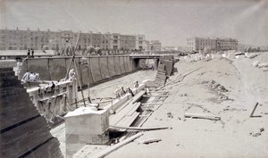 Hampstead Road Bridge, Camden oldaláról, 1836. augusztus 11. (toll és tinta, valamint papírra mosás)
