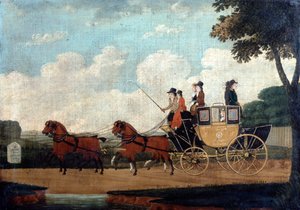 A Royal Mail Coach, Chelmsford-London, 1799.