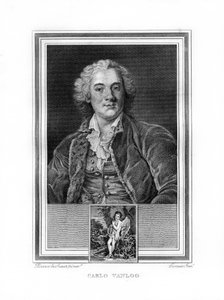 Carle vagy Charles-Andre van Loo francia tárgyfestő, 1825.