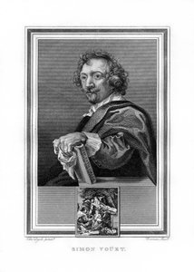Simon Vouet francia barokk festő, 1825.