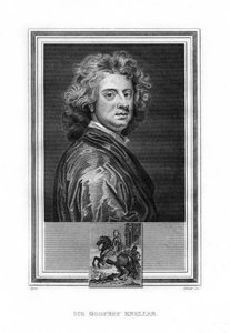 Sir Godfrey Kneller német származású angol barokk festő, 1825. alkotó: John Corner