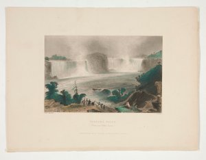 Niagara-vízesés (a Clifton House közeléből), Nathaniel Parker Willis illusztrációja