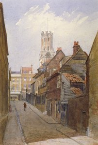 Chigwell Hill, Stepney, London, 1881 alkotó: John Crowther