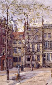 Inner Temple, London, 1880 alkotó: John Crowther