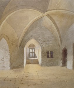 A Bowyer Tower börtönének belső képe, Tower of London, Stepney, London, 1883 alkotó: John Crowther