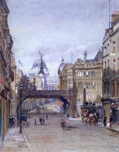 Ludgate Cirkusz, London, 1881 alkotó: John Crowther