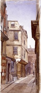 Anne Boleyn apjának lakóhelye, Great St Helens, London, 1883 alkotó: John Crowther
