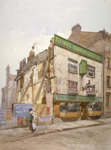 A Sieve nyilvános ház, Church Street, Minories, London, 1886