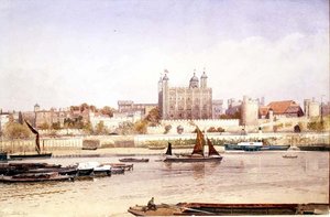 A londoni Tower a Southbank felől alkotó: John Crowther