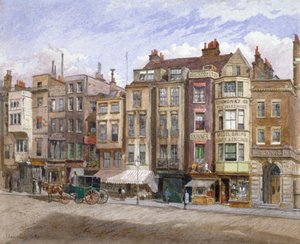 Kereskedelmi helyiségek kilátása a Strandben, Westminster, London, 1881.