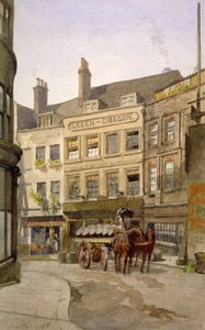 A Szent András -hegy és a Green Dragon Inn 11. számú hordójával, London, 1888 -as kilátás alkotó: John Crowther