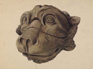 Cat Head Gargoyle alkotó: John Davis