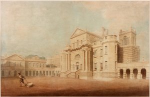 Seaton Delaval Hall (toll, tinta, ceruza és WC papíron)