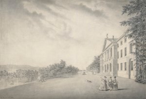 Keleti kilátás a West Wycombe House-ra, Buckinghamshire