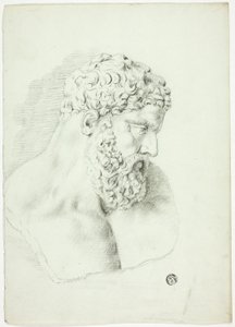 Szakállas férfi mellszobra alkotó: John Downman
