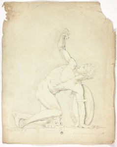 Sebesült harcos a római szoborból alkotó: John Downman