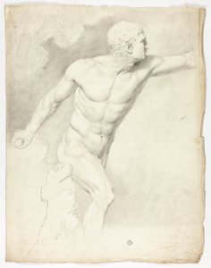 A Borghese-gladiátor a római szoborból alkotó: John Downman