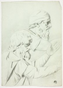 Két férfi profilban (a Bas Reliefből) alkotó: John Downman