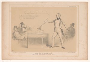 Spotprent találkozott Lord Palmerstonnal Nagy sírás és kis gyapjú vagy A keresés joga a látogatás jogával szemben! (cím a tárgyon) HB Sketches (sorozat címe az objektumon) alkotó: John Doyle