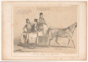 Spotprent találkozott Russell, Inglis en Bentinck Új módja annak, hogy áthaladjon egy régi úton; Most sajnos! Sajnos nem működik (cím a tárgyon) HB Sketches (sorozat címe az objektumon) alkotó: John Doyle