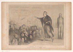 Spotprent találkozott Sir Robert Peellel, mint goochelaar Soirées mysterieuses. Csodálatos előadás a Szent István Színházban (cím a tárgyon) HB Sketches (sorozat címe az objektumon) alkotó: John Doyle