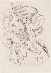 Repülő ló (rézkarc) alkotó: John Duncan