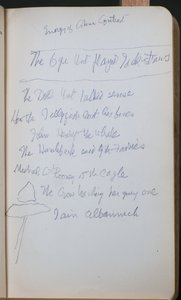 Vázlatfüzet, amely 60 vázlatot és illusztrációt, temperafestékről szóló írásokat és művészeket, köztük Botticellit tartalmaz alkotó: John Duncan