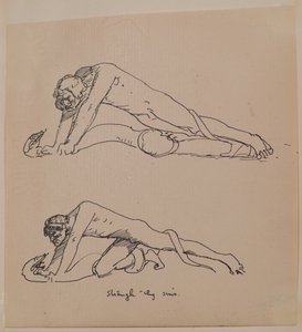 Fojtsd meg a bűneidet (toll és tinta) alkotó: John Duncan