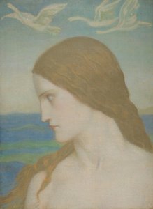 A soha el nem készült Vénusz, 1910-20 (tempera vásznon) alkotó: John Duncan