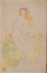 Névtelen [Tündér] (ceruza) alkotó: John Duncan