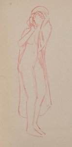Névtelen [Női figura] (ceruza) alkotó: John Duncan